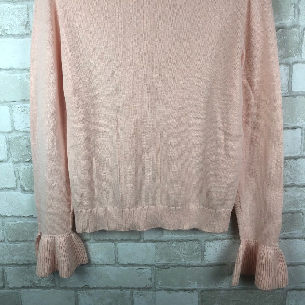 J. Crew Ruffle Cuff Sweater Size M - Picture 7 of 8